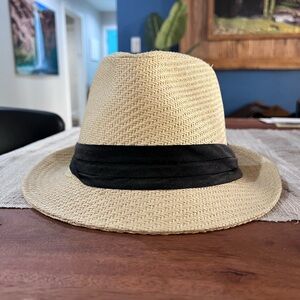 Stylish Black and Tan Fedora Hat